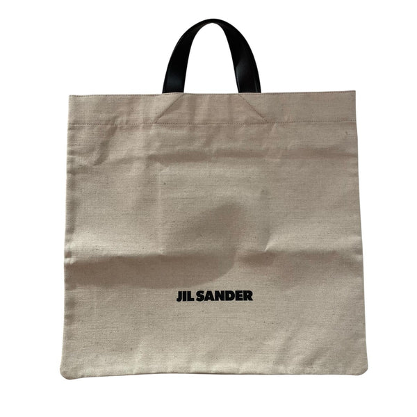 JIL SANDER エコバッグ ベージュ キャンバス　トートバック JIL SANDER(ジルサンダー) キャンバストートトートバッグ ベージュ