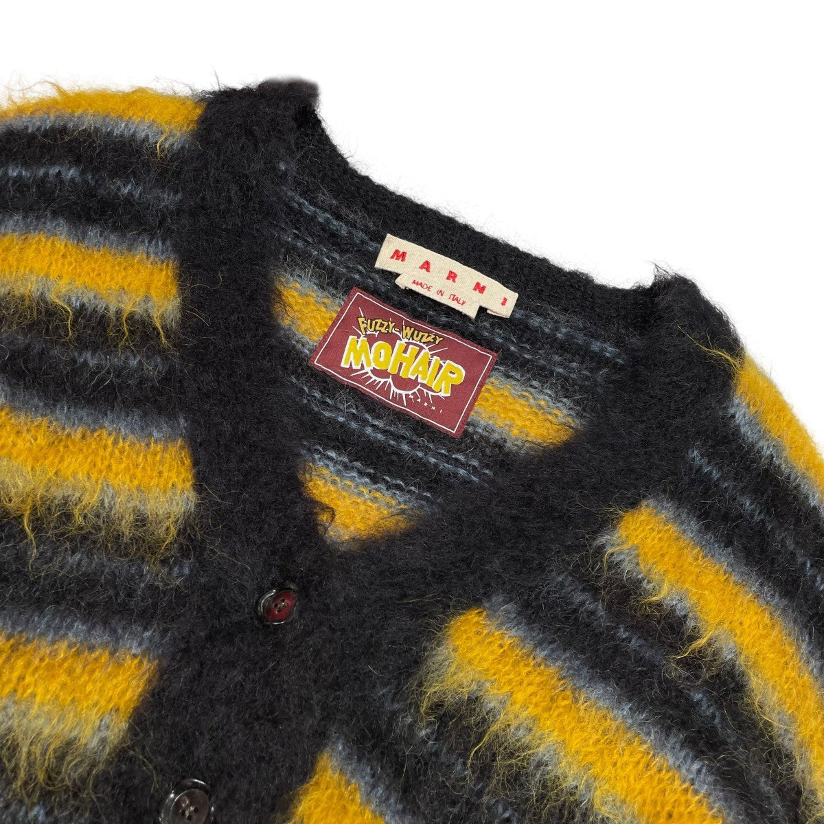 MARNI(マルニ) 21AWV NECK MOHAIR CARDIGANモヘヤカーディガン