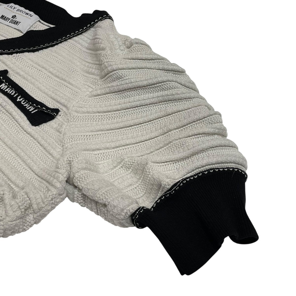 MARY QUANT×Lily Brown 半袖ニットカーディガンLWND254002 LWND254002