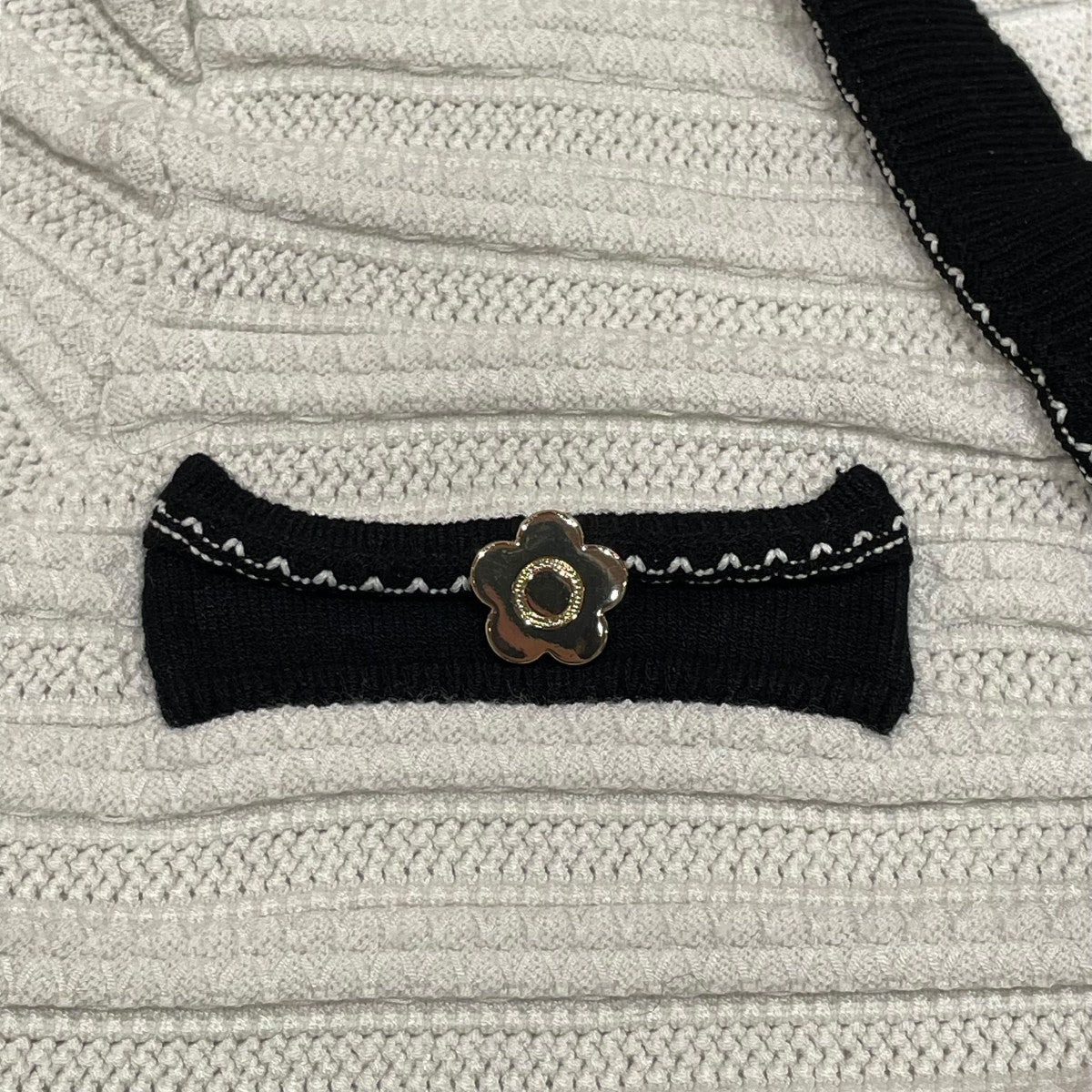 MARY QUANT×Lily Brown 半袖ニットカーディガンLWND254002 LWND254002