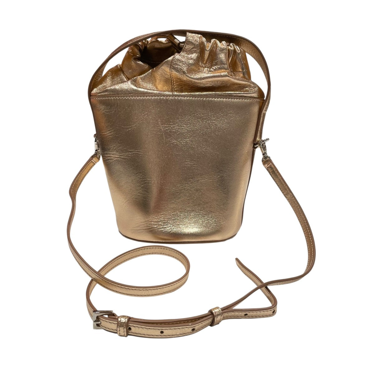 ジルサンダー Jil Sander Soft Drawket bag ブラック JIL SANDER - Jil Sander☆SOFT DRAWKET 巾着バッグ スモール 黒