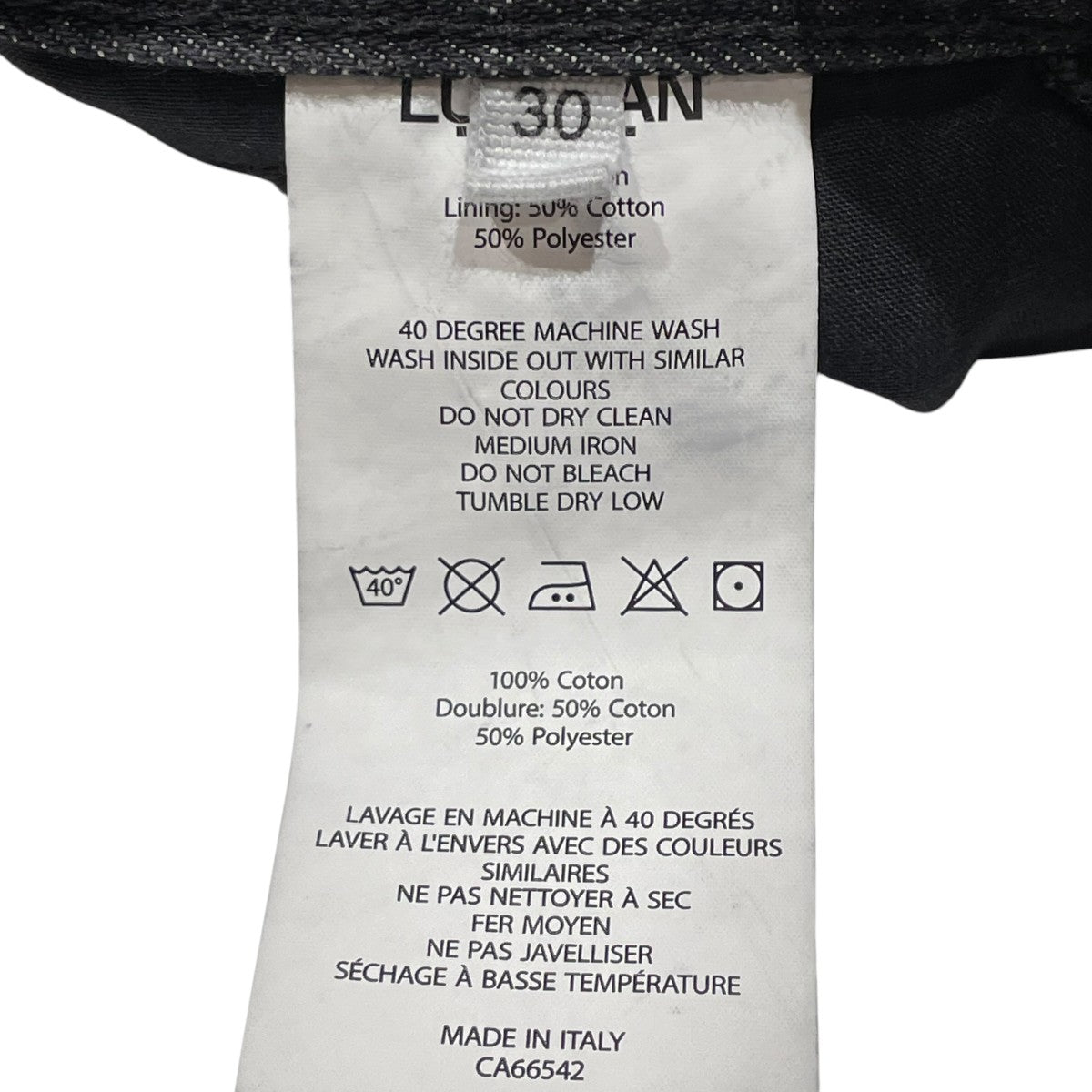 LUUDAN デニムハーフパンツ 古着・中古-5枚目のアイテム画像