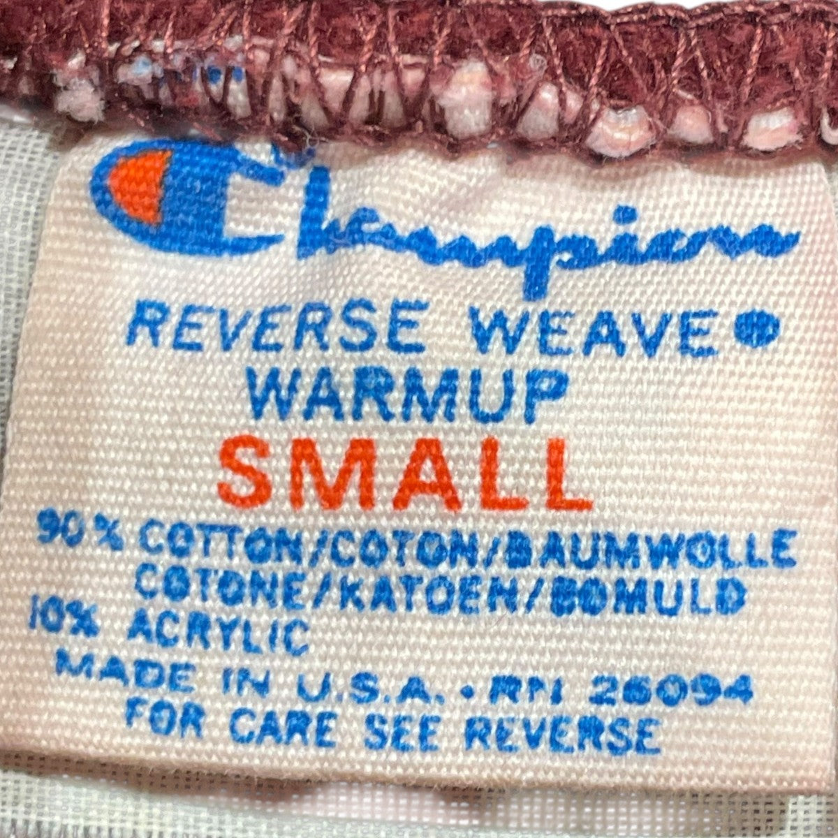 70-80s REVERSE WEAVE トリコタグパーカー