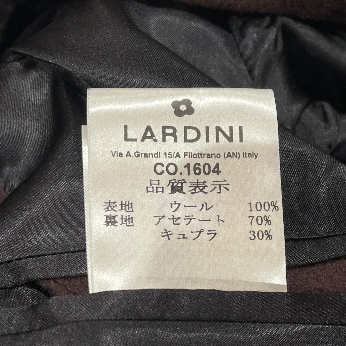 24AW段返り3B シングルチェスターコートJY23636Q