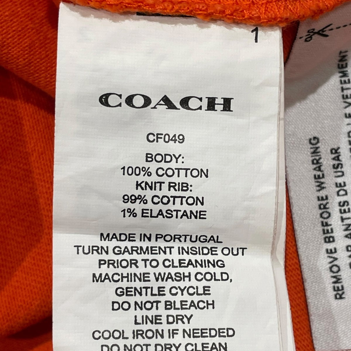 COACH プリントTシャツCF049 古着・中古-7枚目のアイテム画像