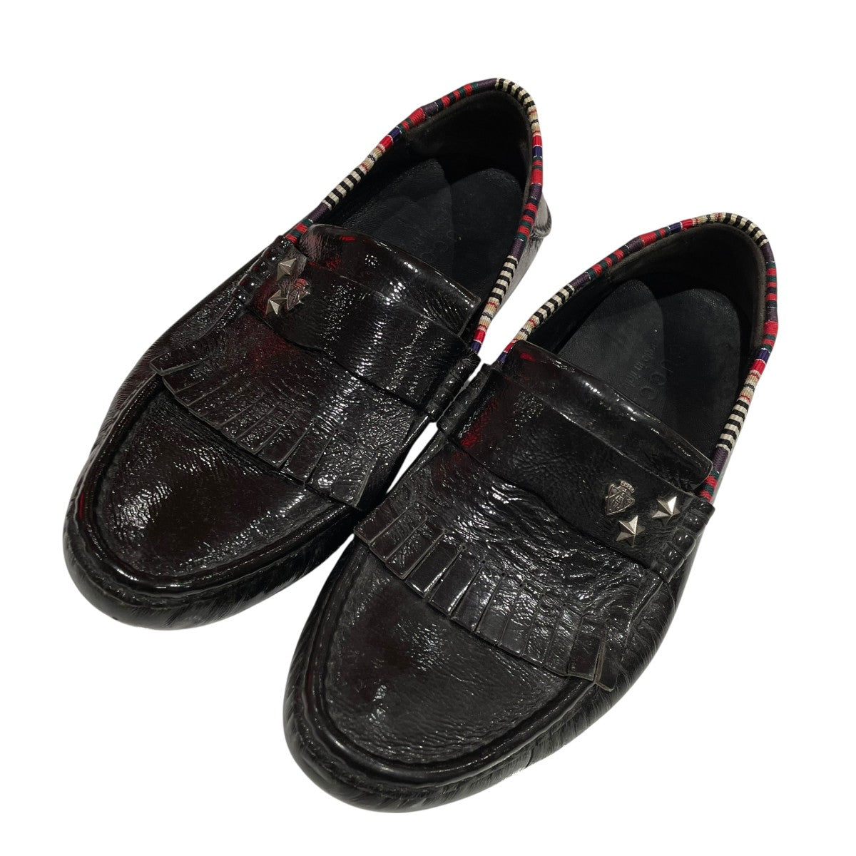 GUCCI(グッチ) シェリーライン ホースビット ローファー レザーブーツ