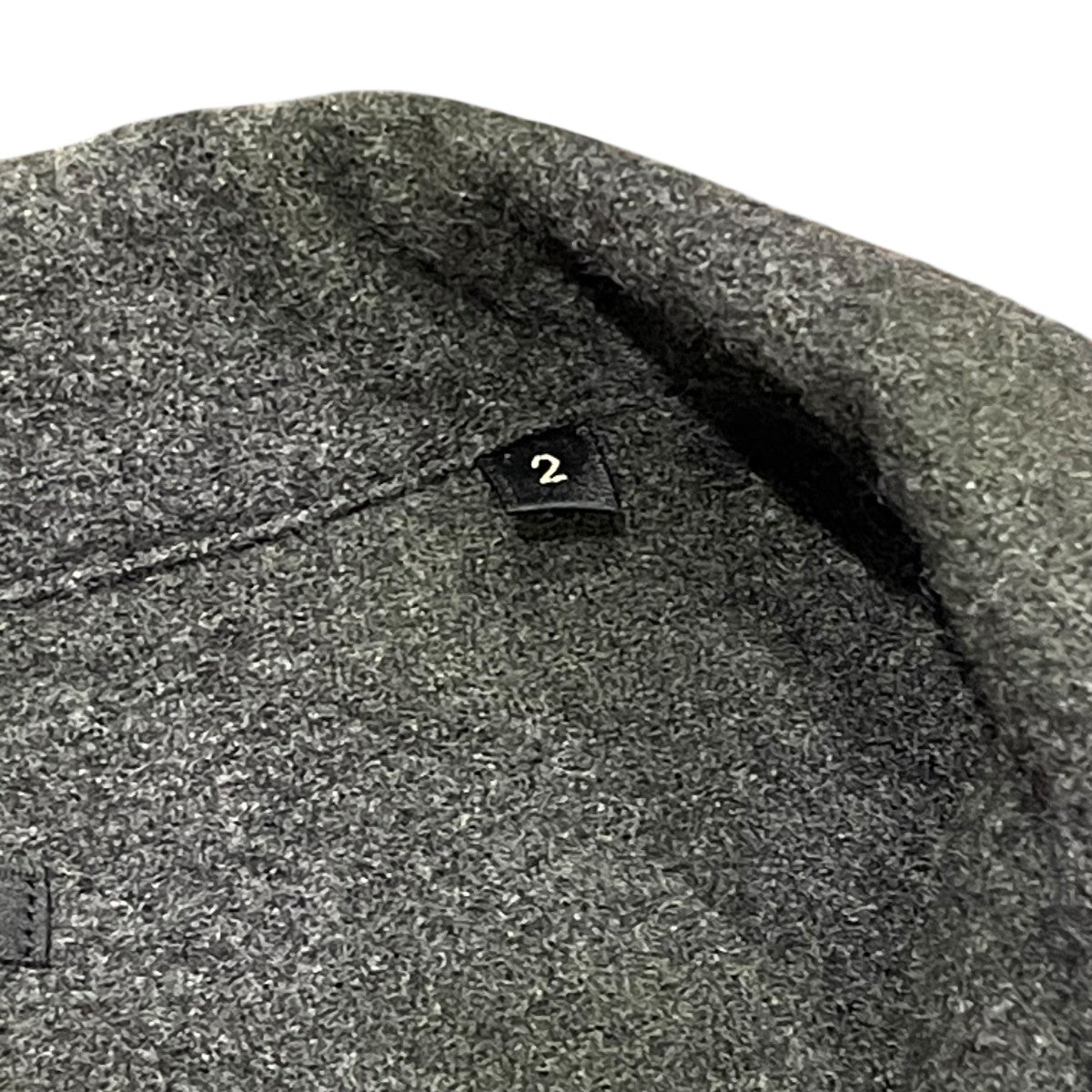 COMOLI(コモリ) ウールチェックオープンカラーシャツチェックシャツS03