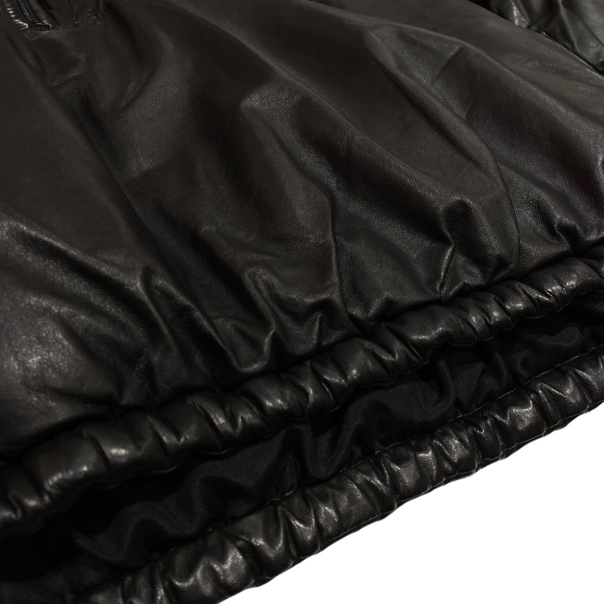 COMOLI シープスキンハーフジップ パフジャケットハーフジップレザーブルゾンW03-01010 古着・中古-5枚目のアイテム画像