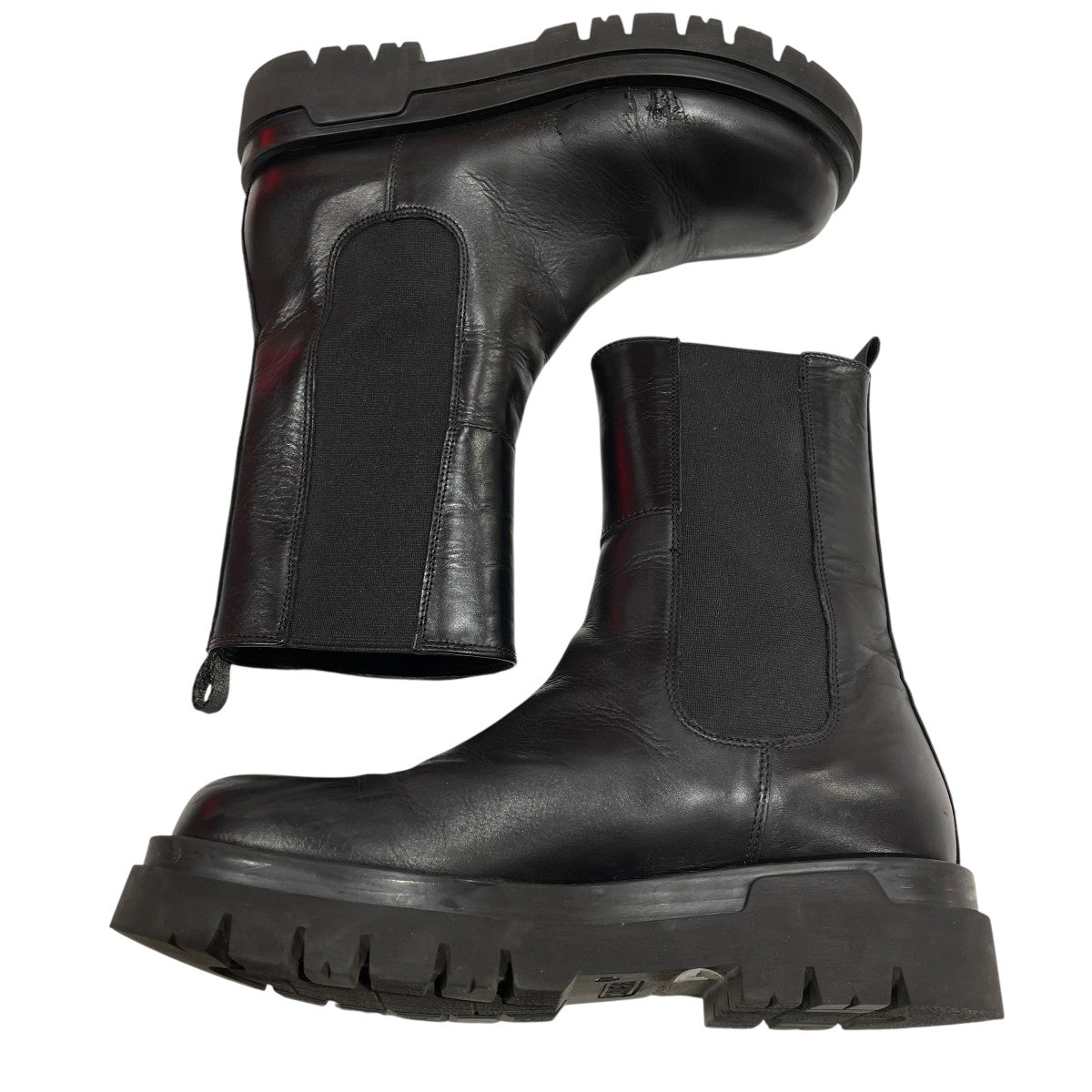 【未使用近い】トゥモローランド サイドゴアブーツ 37 ブラック CARMENS×TOMORROW LAND サイドゴアラバーブーツサイドゴアブーツ