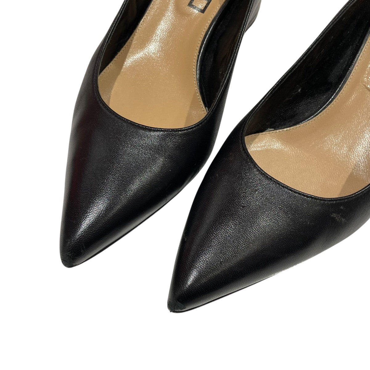 sergio rossi ブラック ポインテッドトゥパンプス 38 1/2 sergio rossi(セルジオロッシ) ポインテッドトゥパンプスA85323 A85323