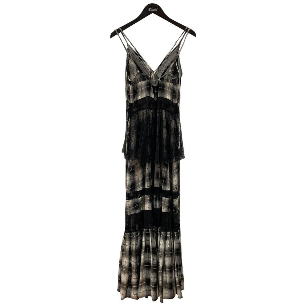 Check Pattern Tulle One-piece Dressキャミソールワンピース21241265107