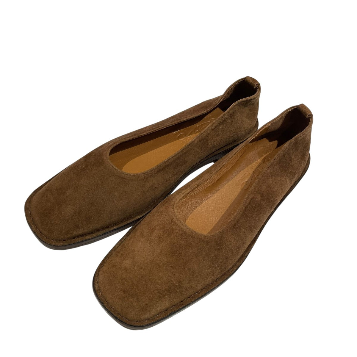 靴 TOUT Y EST / FLAT SABINE SUEDE / BROWN TOUT Y EST / FLAT SABINE SUEDE / BROWN