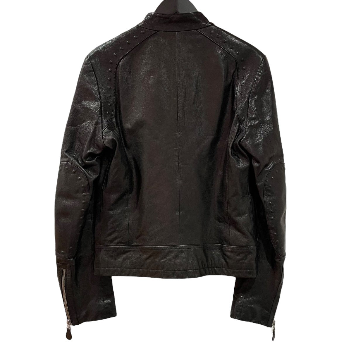 BOTTEGA VENETA(ボッテガヴェネタ) レザージャケット ブラック サイズ