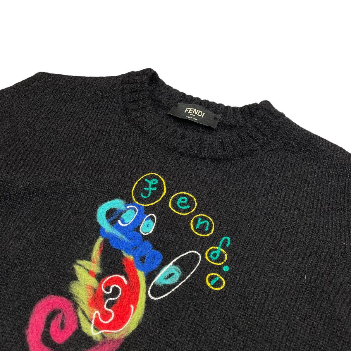SEA HORSE MOHAIR NEROニットFZY455 AH36