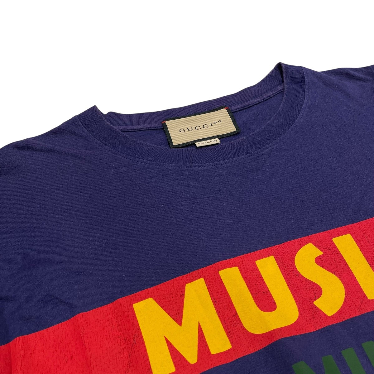 GUCCI 100周年記念プリント長袖Tシャツ677425 古着・中古-3枚目のアイテム画像
