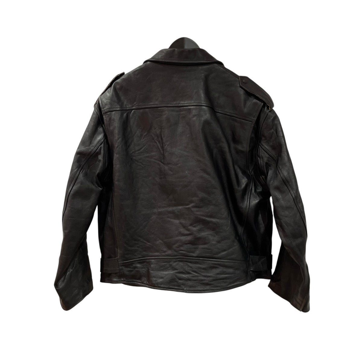 Rafu×blackmeans LEATHER JACKETダブルライダースジャケット 古着・中古-2枚目のアイテム画像