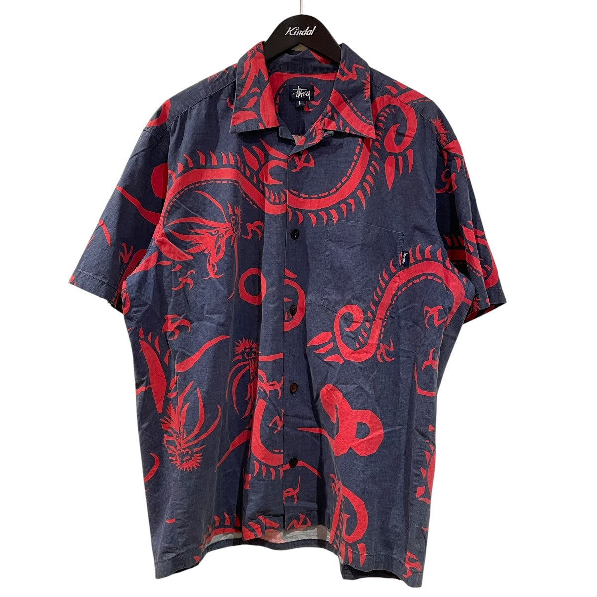 stussy 90s USA製半袖シャツ 古着・中古-1枚目のアイテム画像