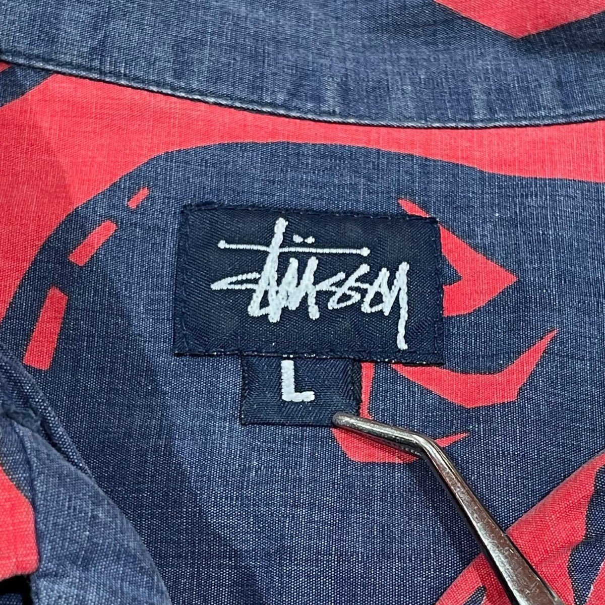stussy 90s USA製半袖シャツ 古着・中古-6枚目のアイテム画像