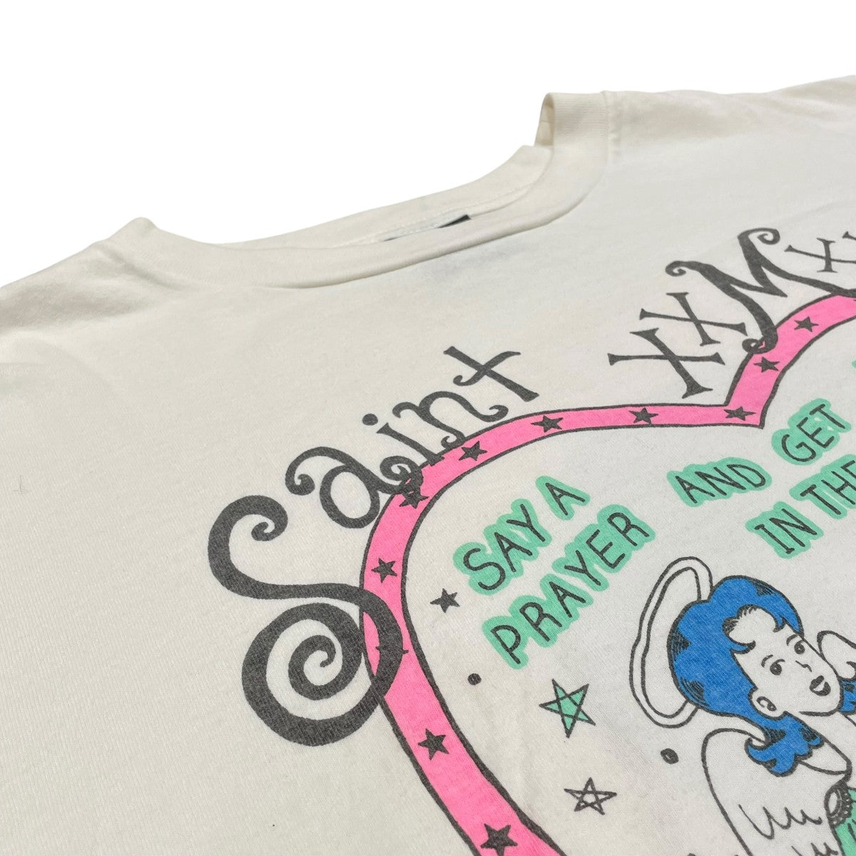 SAINT MICHAEL T-SHIRT HEART半袖TシャツSM-A21-0000-005 古着・中古-3枚目のアイテム画像