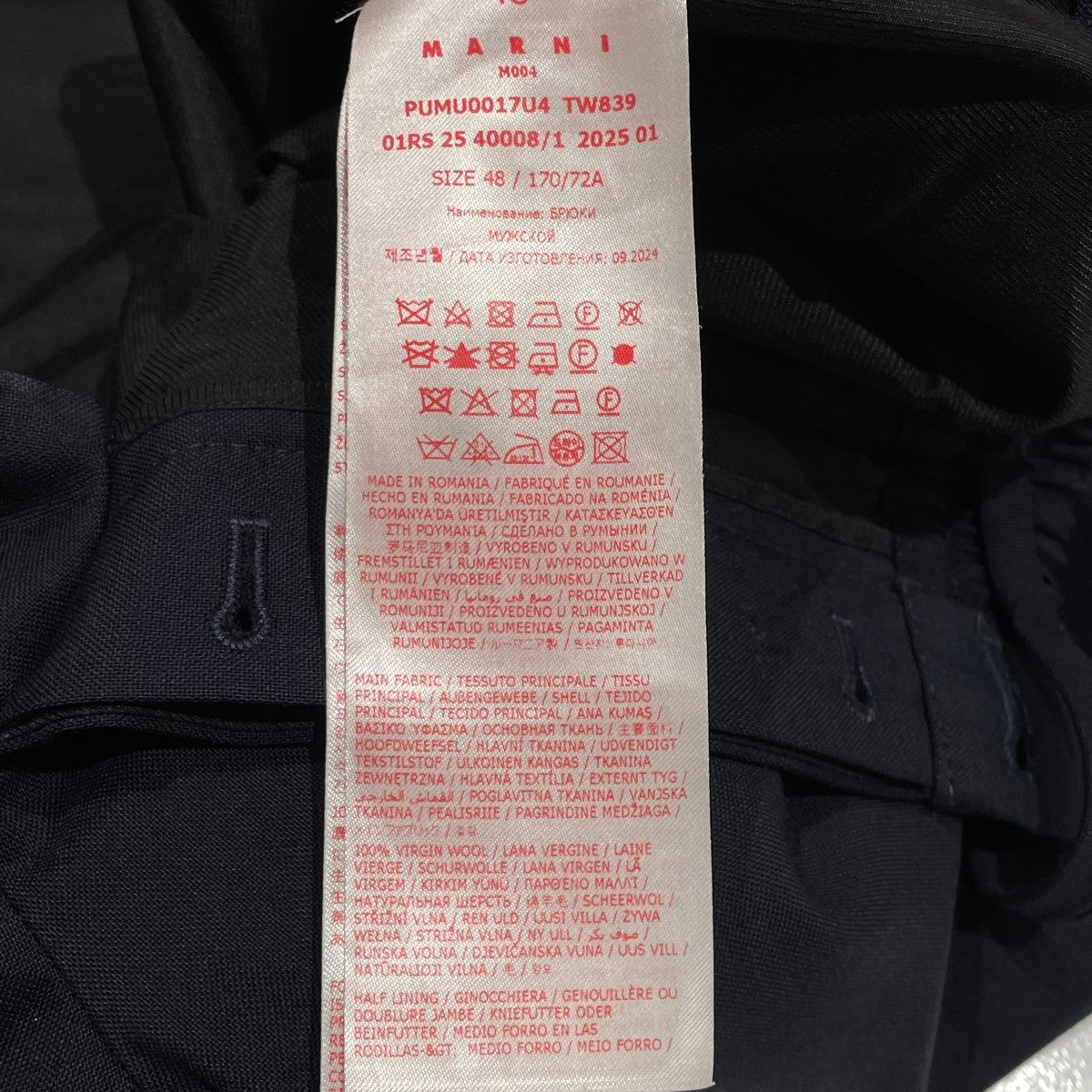 MARNI 25SSウールトロピカルシャーリング1PテーパードパンツPUMU0017U4 古着・中古-5枚目のアイテム画像