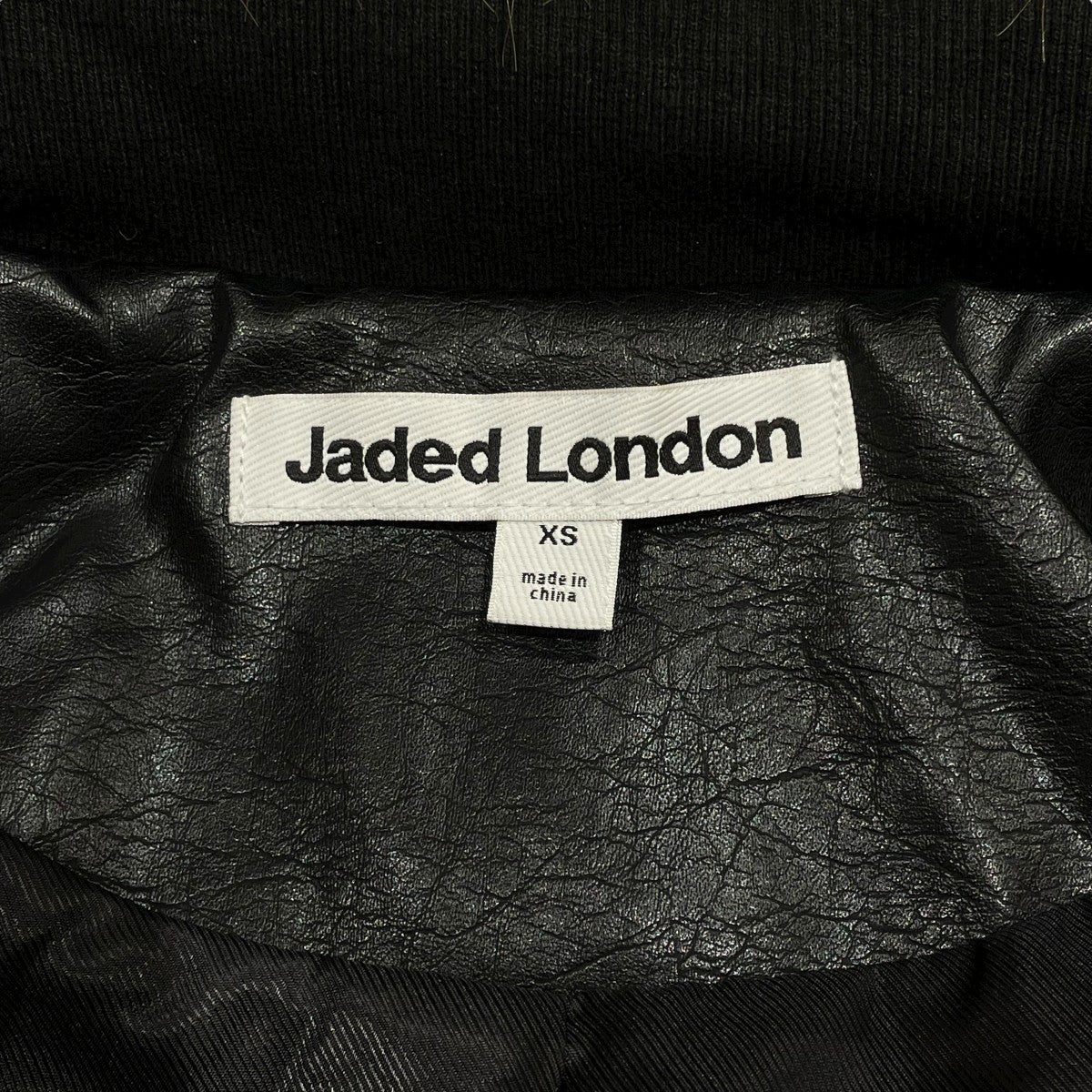 JADED LONDON(ジェイデッドロンドン) ファージャケット ブラック