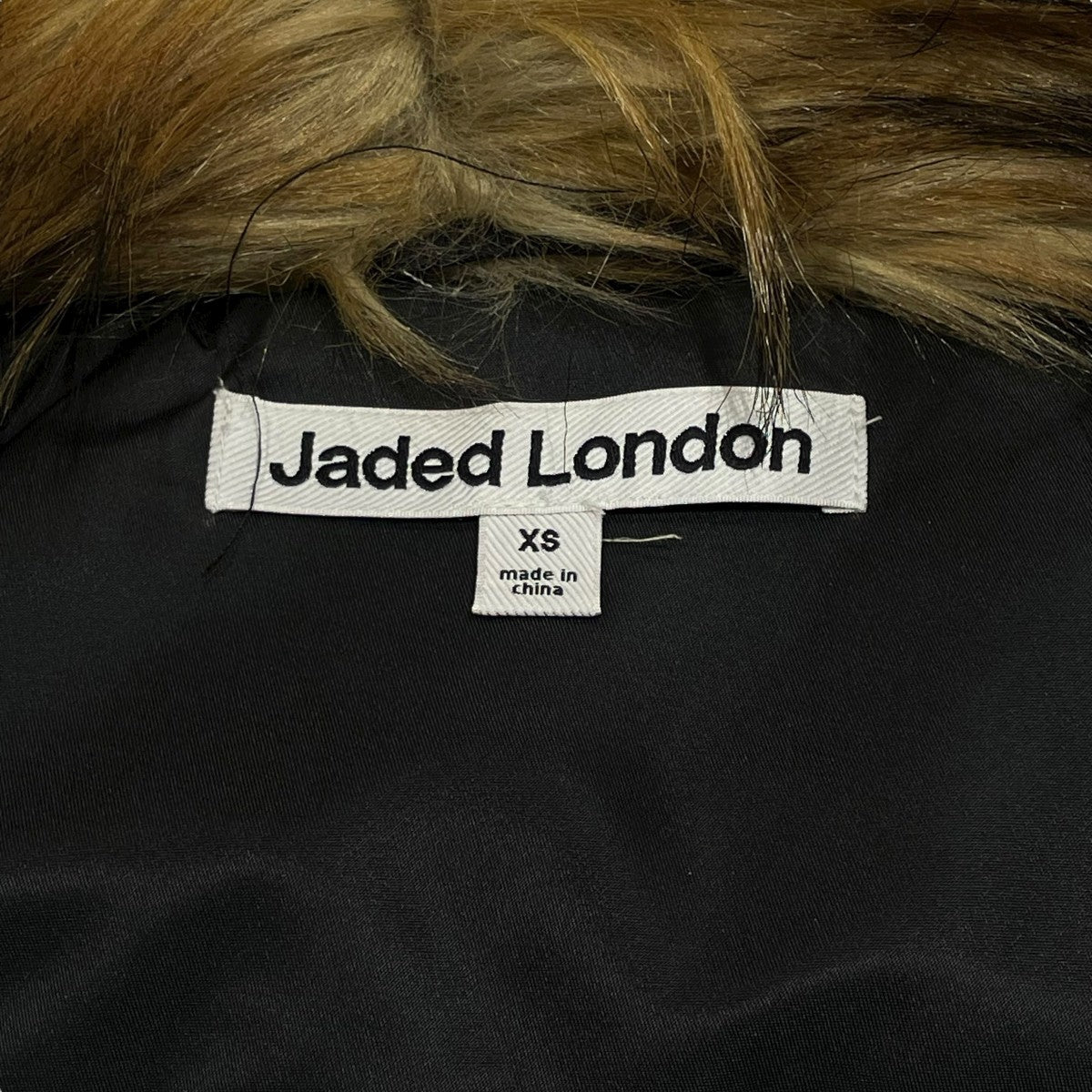JADED LONDON(ジェイデッドロンドン) ファージャケット ブラウン