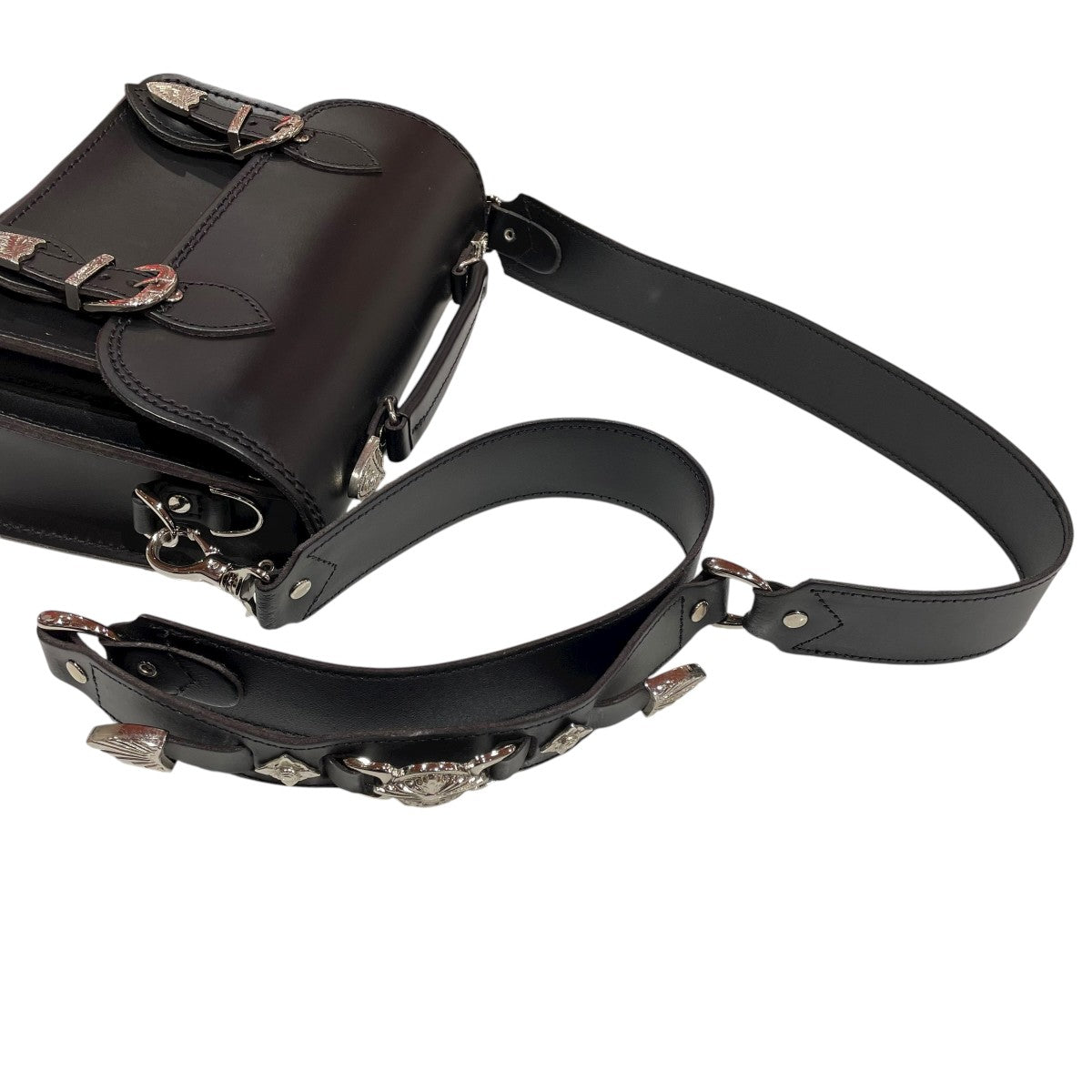 Zatchels×TOGA ARCHIVES MIDI SATCHELショルダーバッグ ブラック