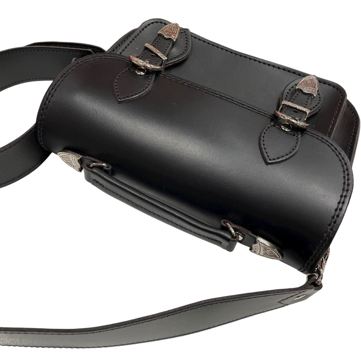 Zatchels×TOGA ARCHIVES MIDI SATCHELショルダーバッグ ブラック