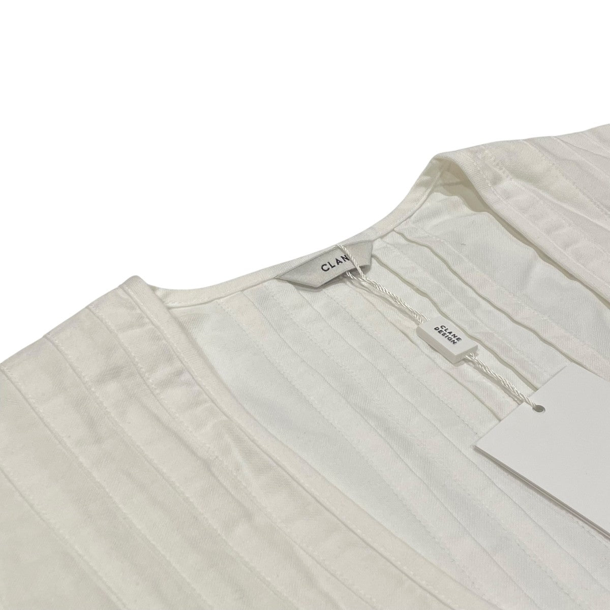 PINTUCK CROPPED BLOUSE半袖ブラウス18122-4212