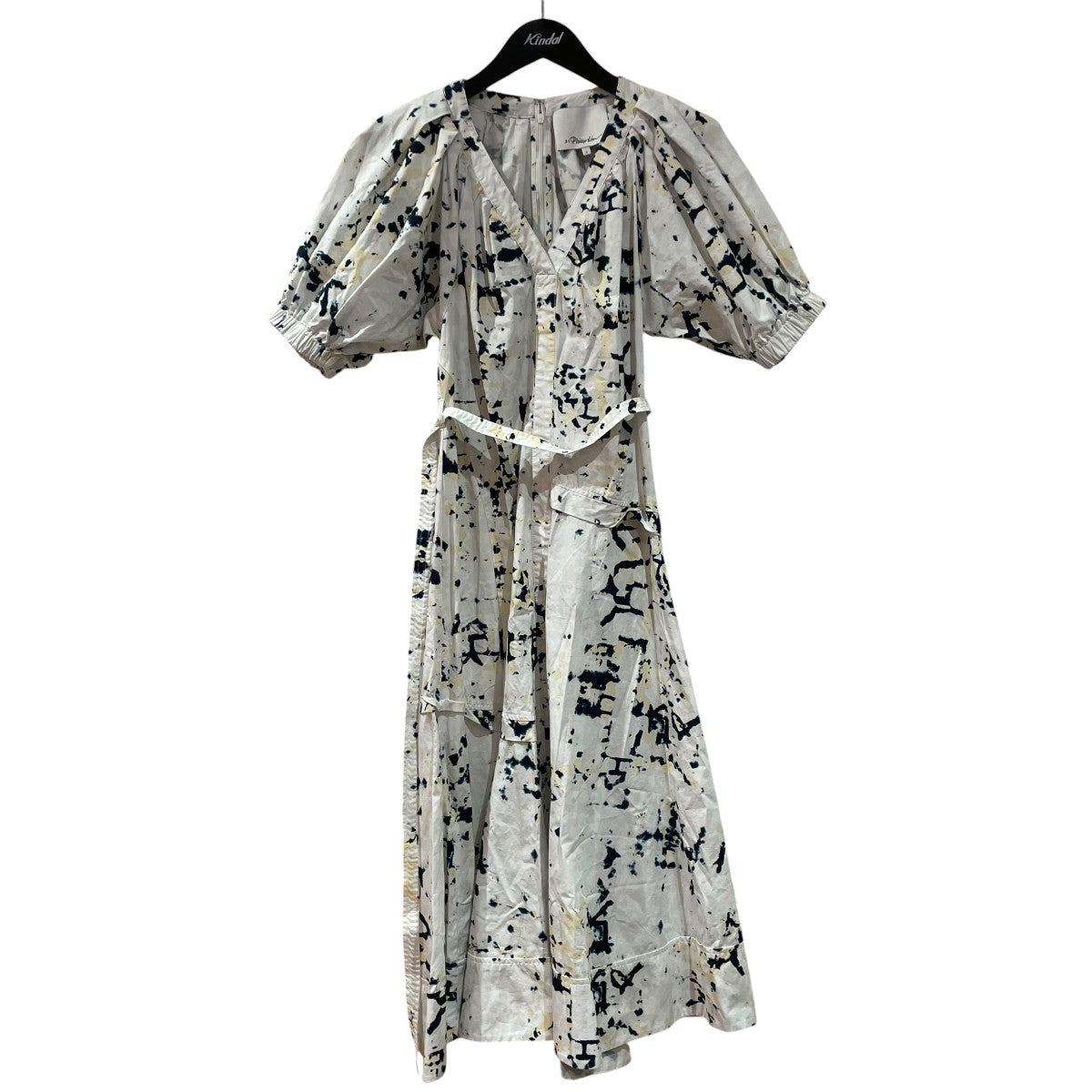3．1 phillip lim カレイドスコーププリントVネックドレス半袖ドレスE231-9895TPP 古着・中古-1枚目のアイテム画像