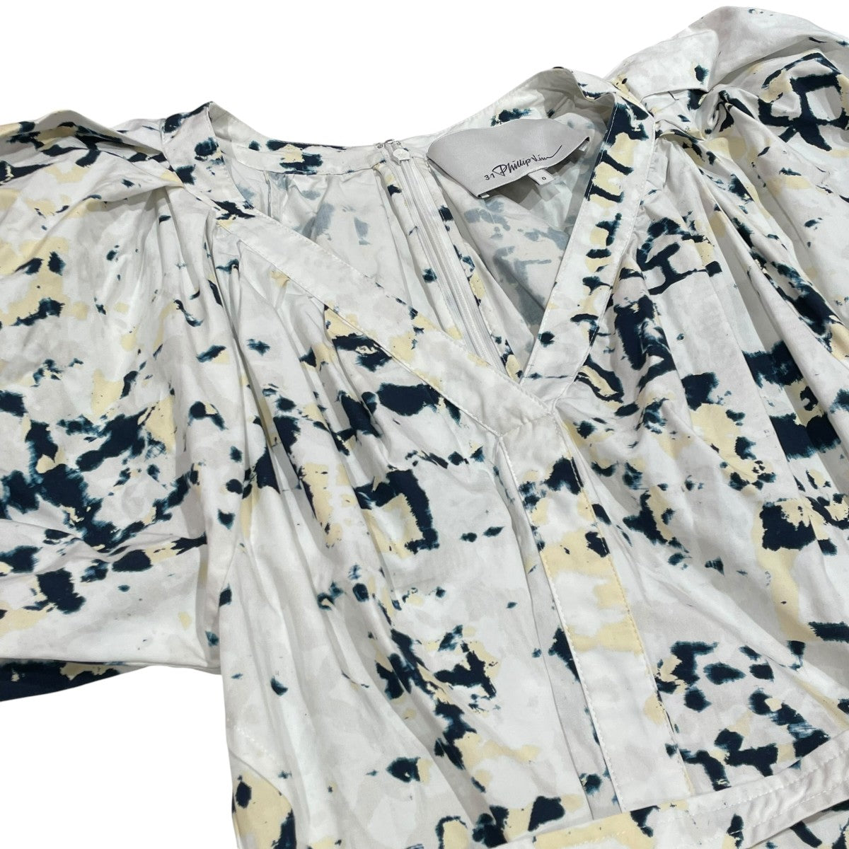 3．1 phillip lim カレイドスコーププリントVネックドレス半袖ドレスE231-9895TPP 古着・中古-3枚目のアイテム画像