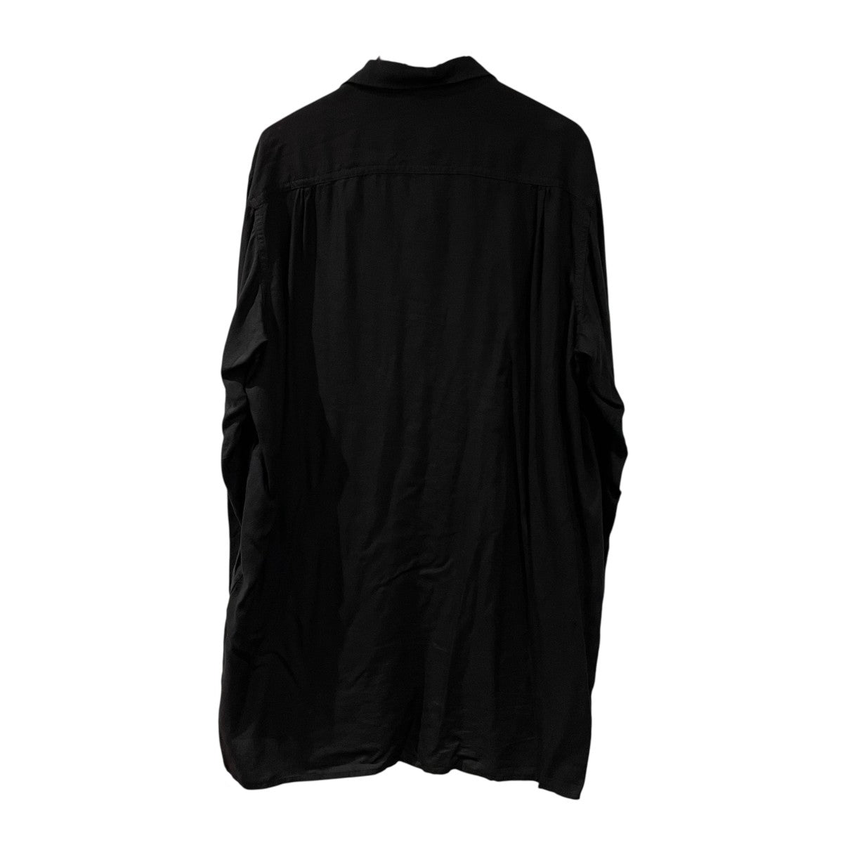 【値下げ】GroundY 18aw ブラック ロングシャツ GV-B05-100 値下げ】GroundY 18aw ブラック ロングシャツ GV-B05-100