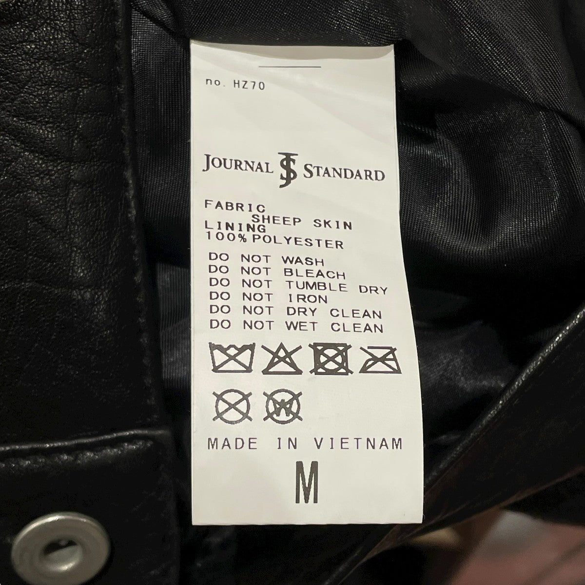 JOURNAL STANDARD(ジャーナルスタンダード) 25SSNZラムレザー