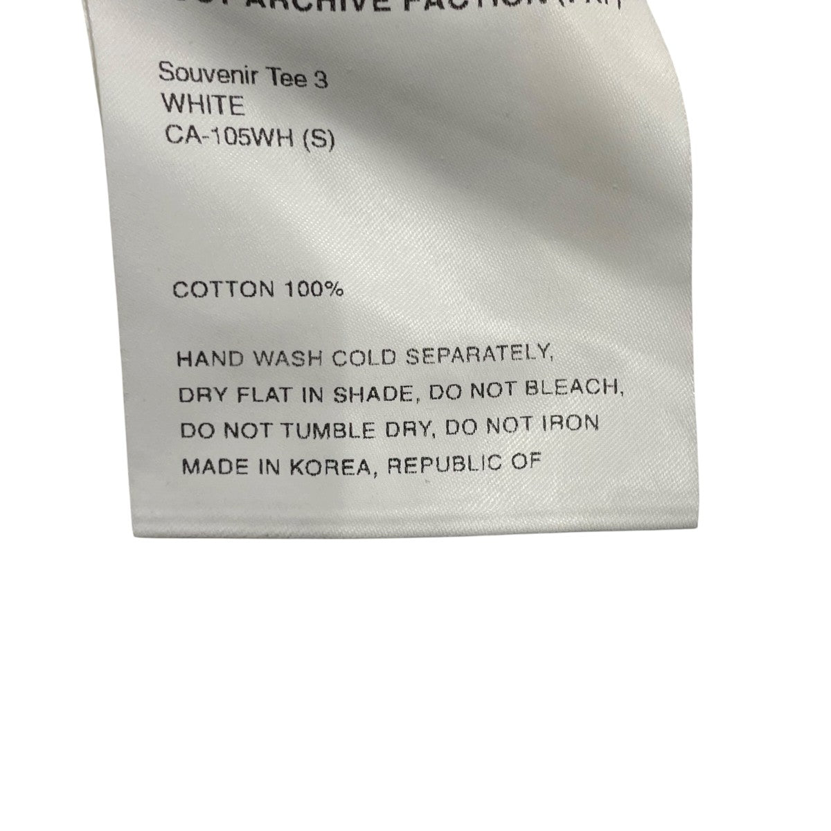 POST ARCHIVE FACTION PAF 半袖カットソーCA-105WH 古着・中古-6枚目のアイテム画像
