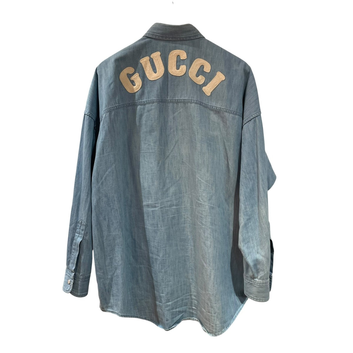 GUCCI(グッチ) 三匹の子豚長袖シャツ554864 554864 ブルー サイズ 42