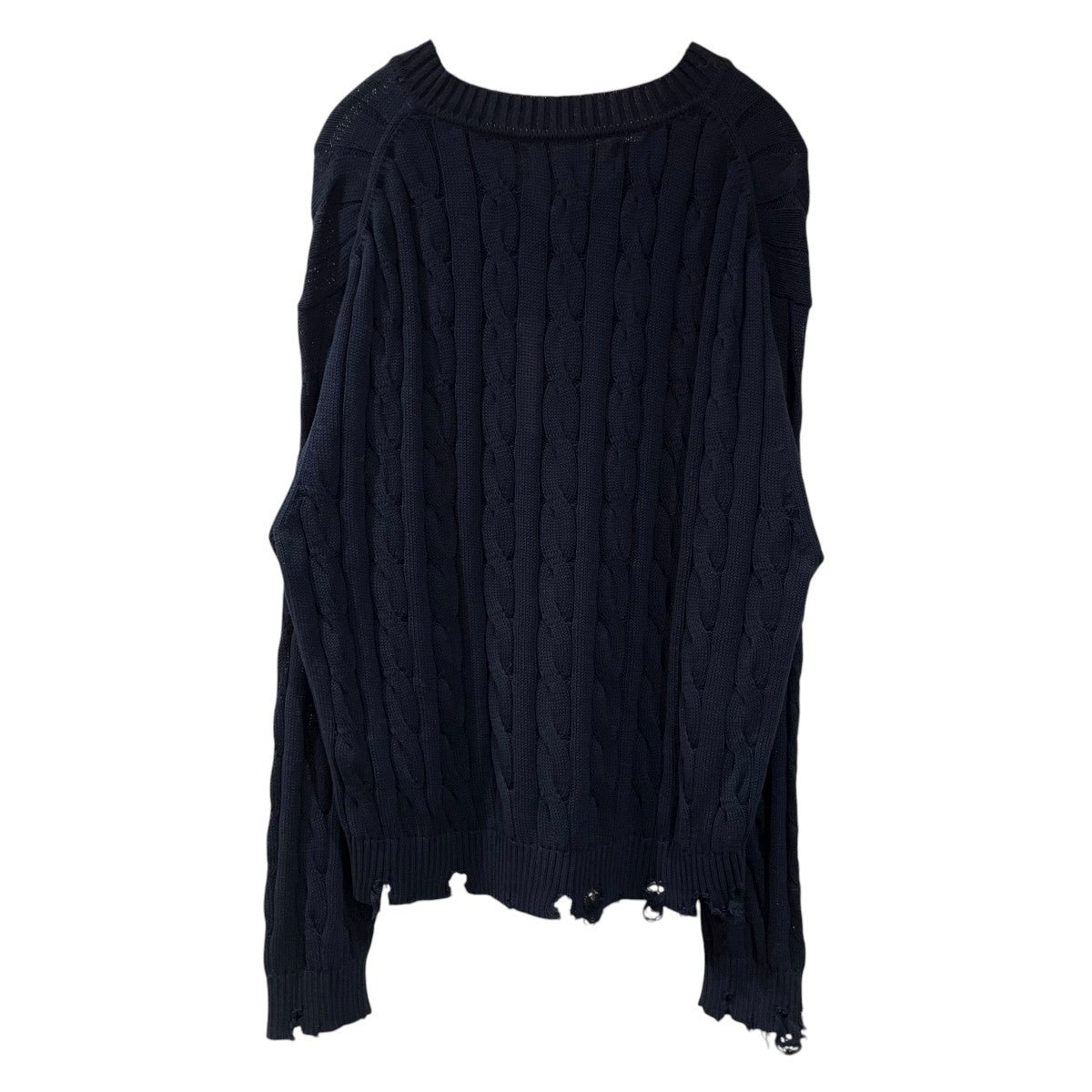 7G DAMAGE TILDEN SWEATERダメージ加工ニット23SKN #675