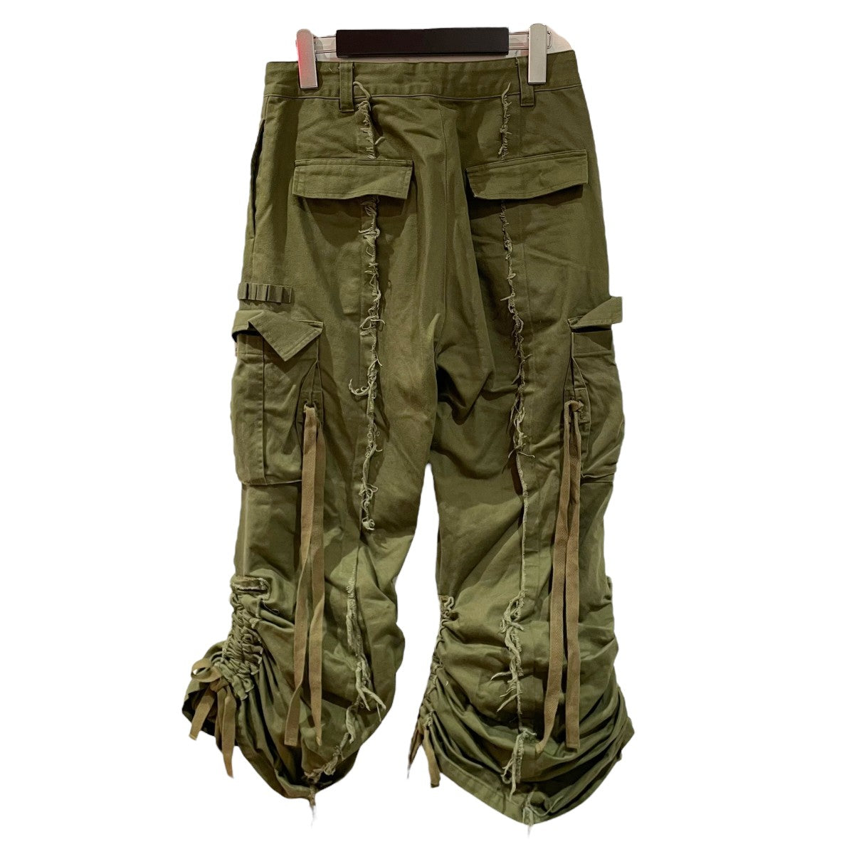 RURUMU 23AWdrawstring loose fit cargo pantsカーゴパンツrrm23AW