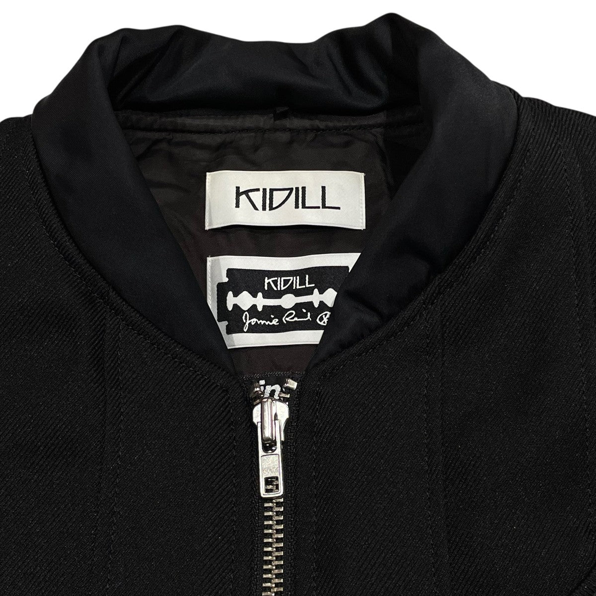 KIDILL / コート/44/ポリエステル/BLK/kl446 KIDILL(キディル) 20AWJamie Reid Pleats Coatポリナイロン切り替えし