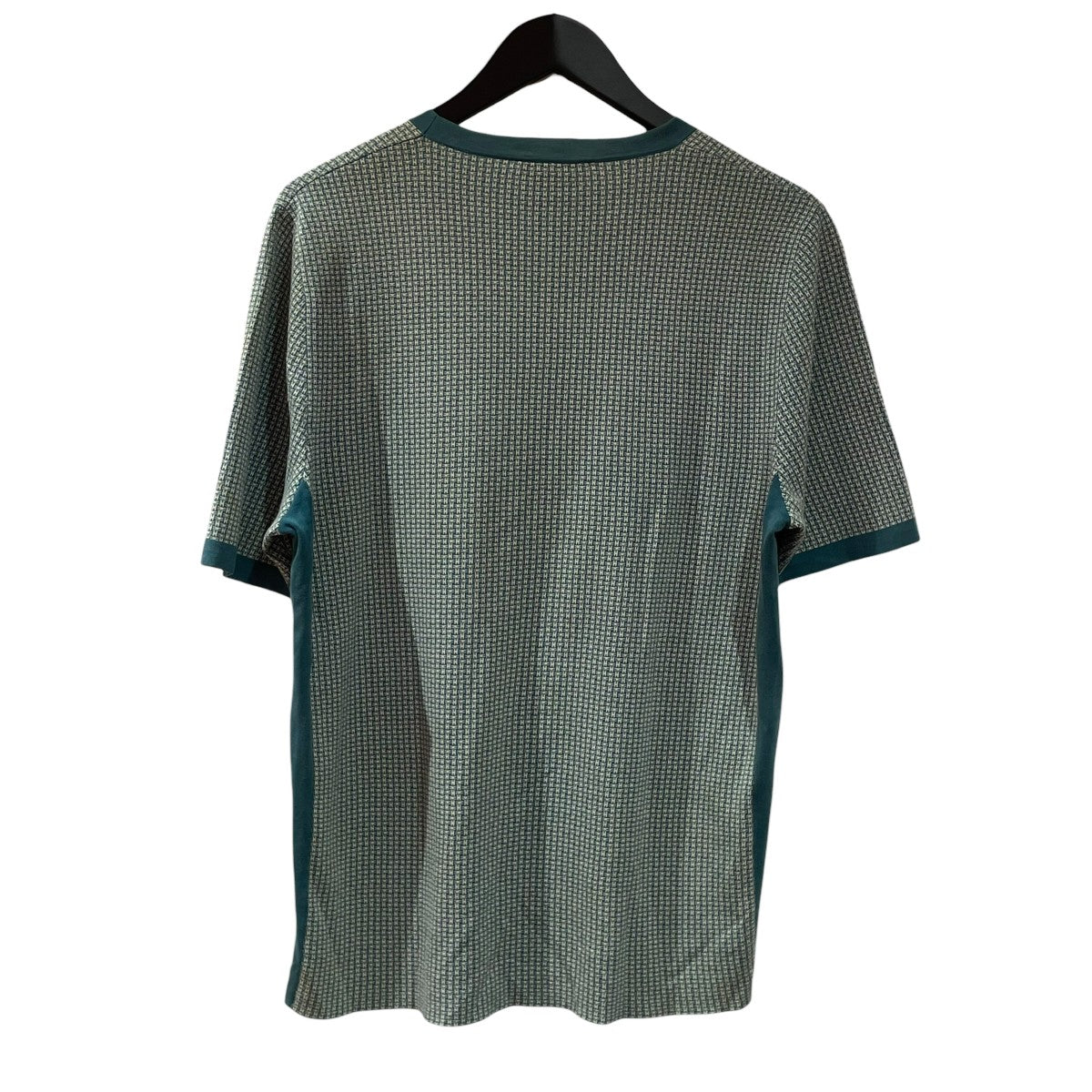 HERMÈS 半袖ニット 切替デザイン イタリア製 グリーン ネイビー HERMES(エルメス) 半袖ニット グリーン サイズ M｜【公式】カインド