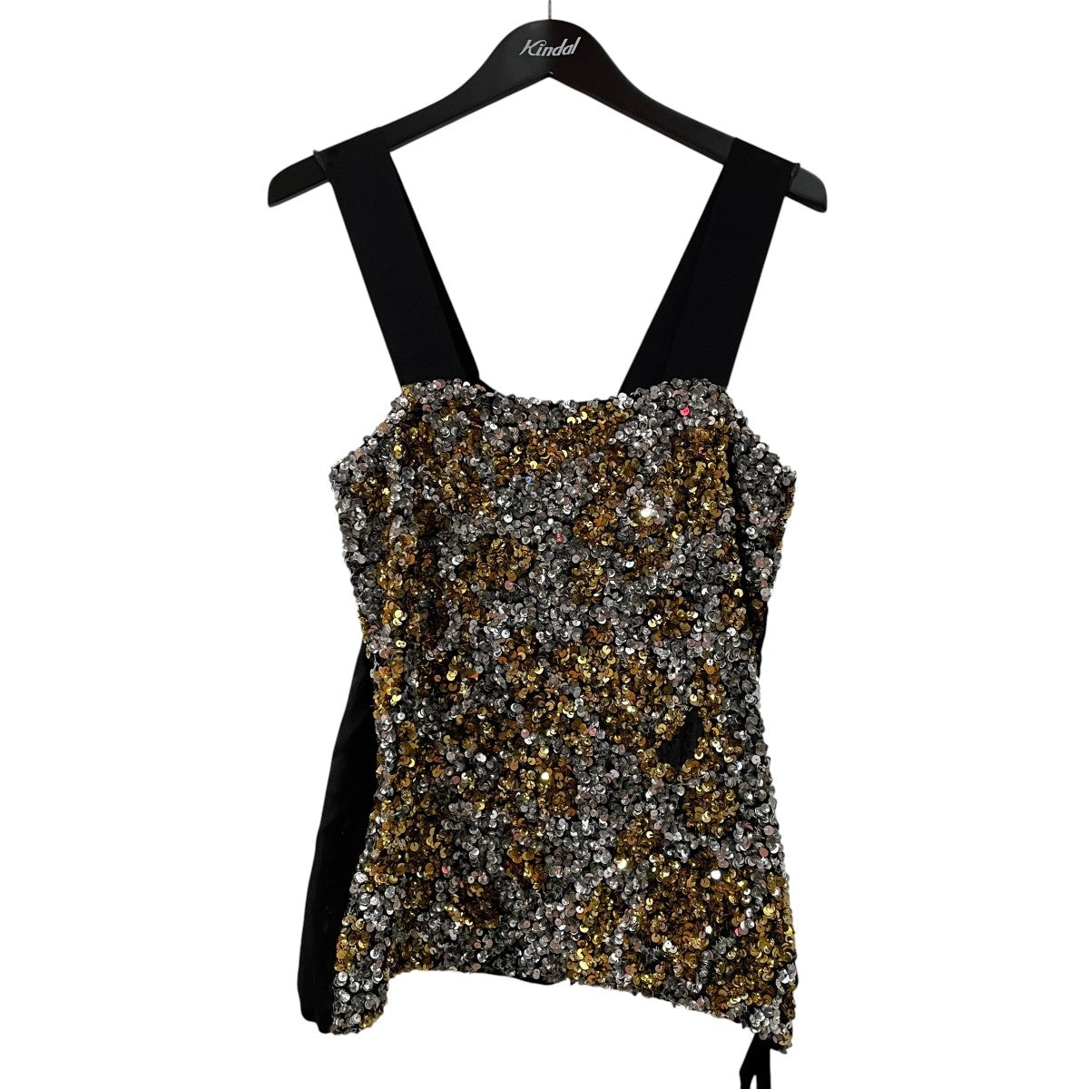 DRIES VAN NOTEN スパンコールベスト 古着・中古-1枚目のアイテム画像