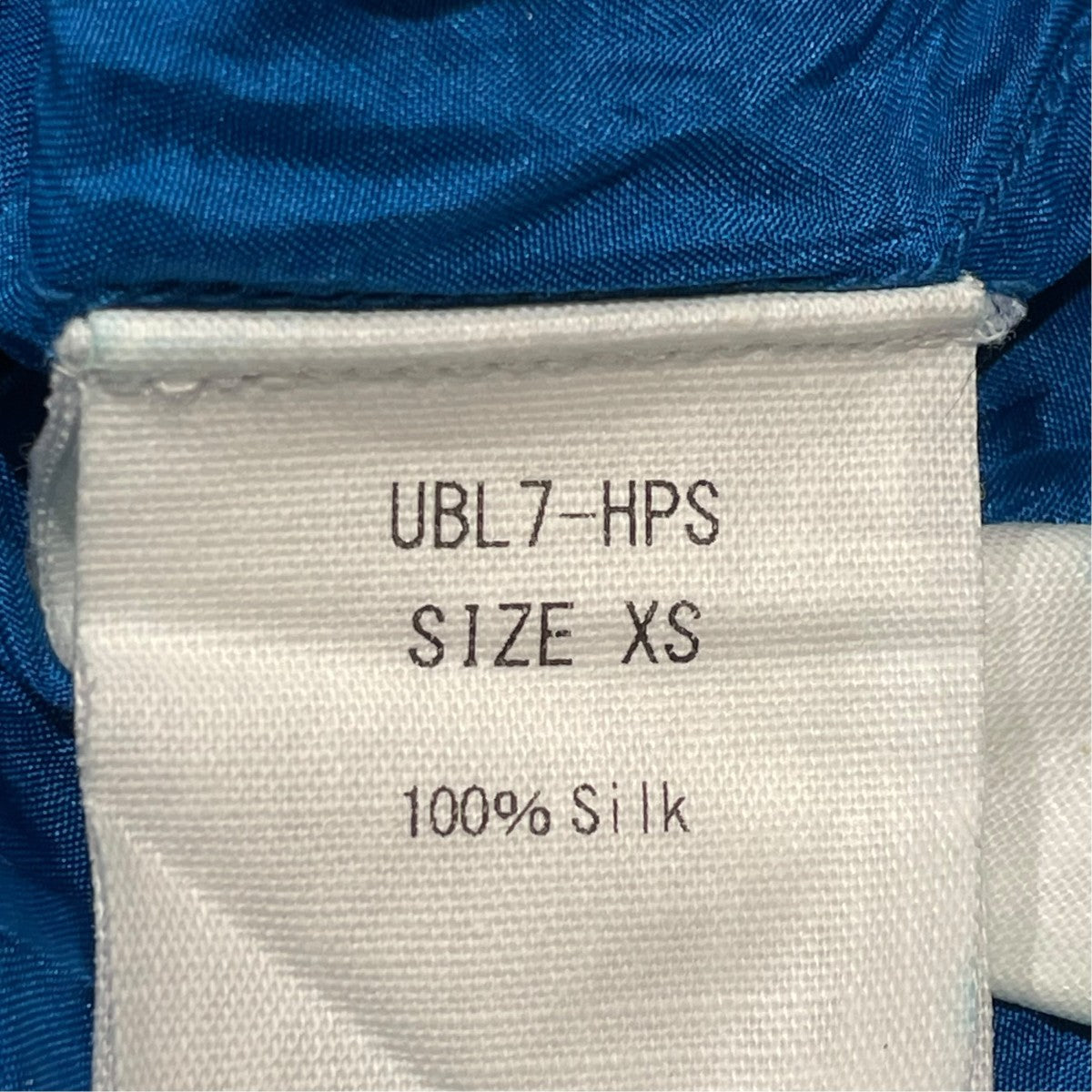 ハンドプリーツシャツシルクシャツUBL7-HPS