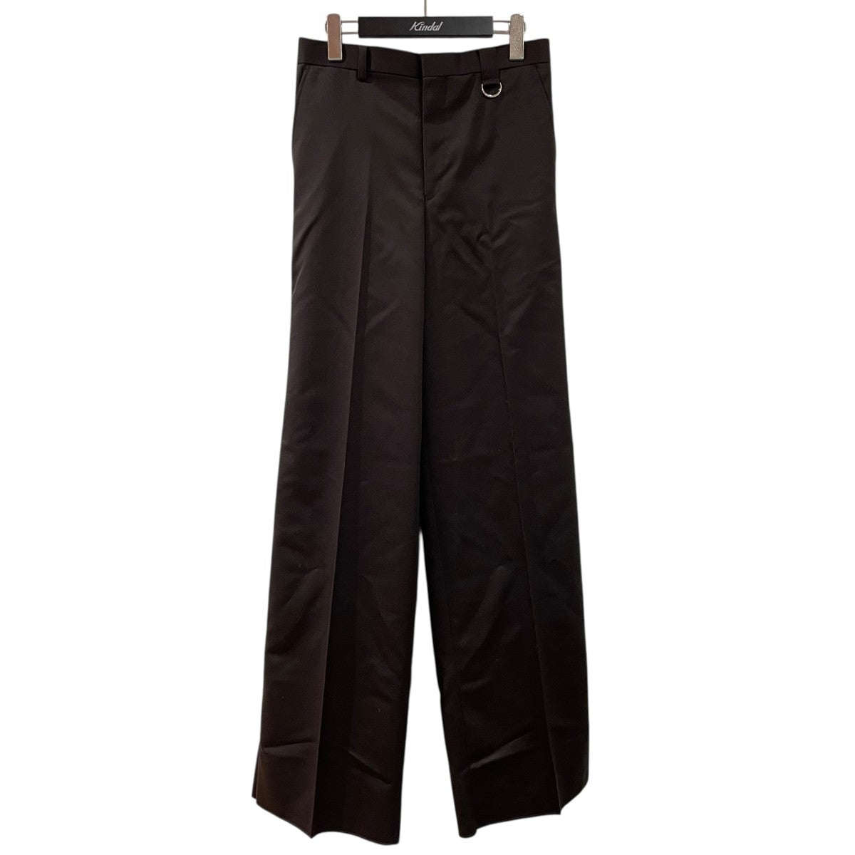 JLS WOOL METAL LINE WIDE TROUSERSスラックス2B010-0124-11