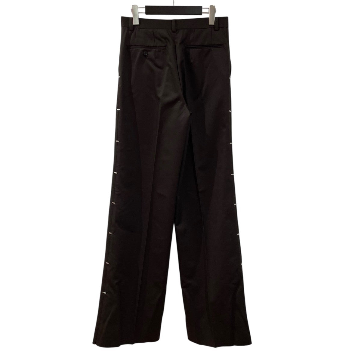 JLS WOOL METAL LINE WIDE TROUSERSスラックス2B010-0124-11