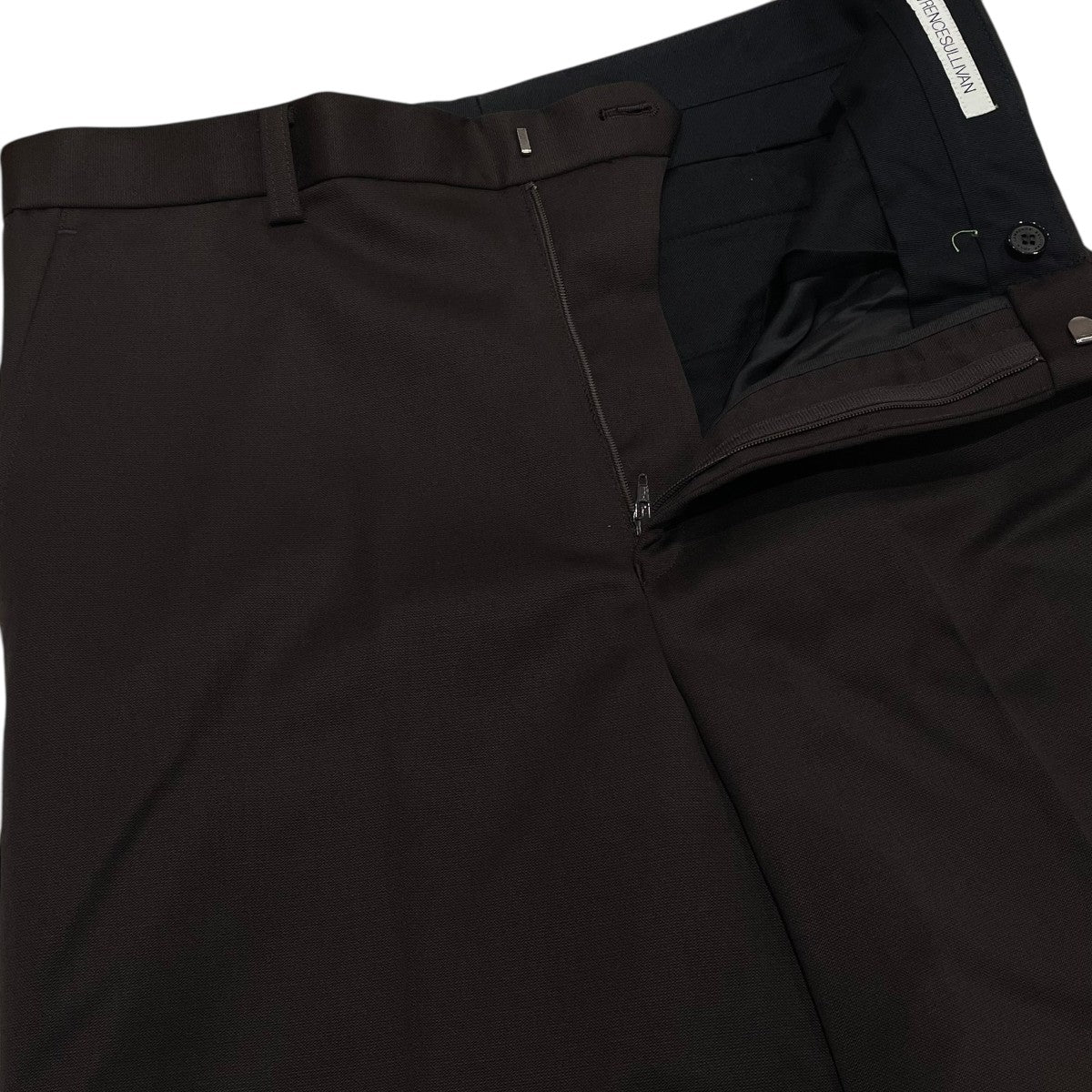 JLS WOOL METAL LINE WIDE TROUSERSスラックス2B010-0124-11