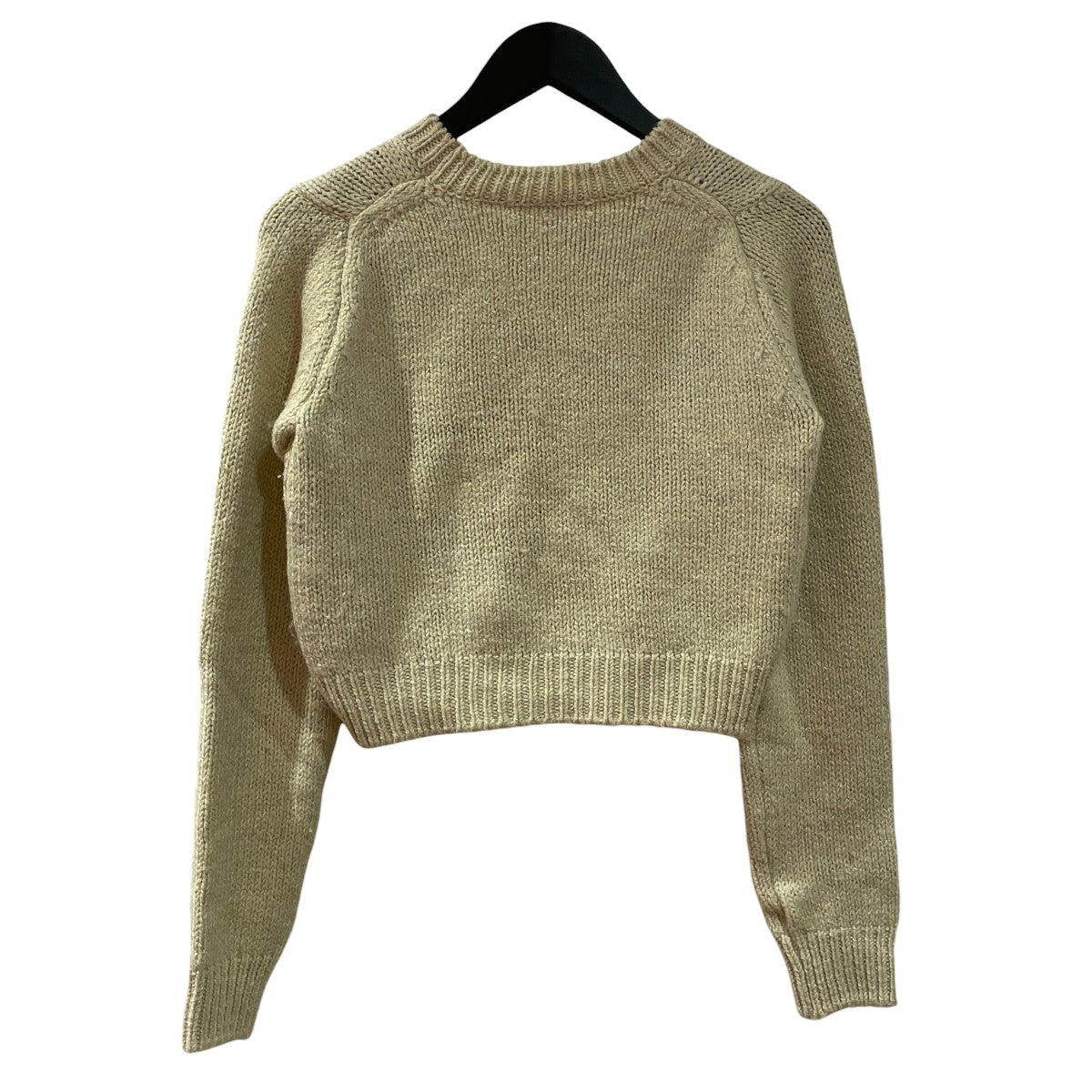 AURALEE SILK WOOL CAMEL MIX KNIT SHORTニットA23AP03MK 古着・中古-2枚目のアイテム画像