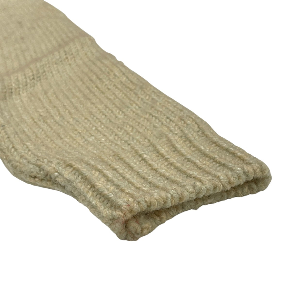 AURALEE SILK WOOL CAMEL MIX KNIT SHORTニットA23AP03MK 古着・中古-4枚目のアイテム画像