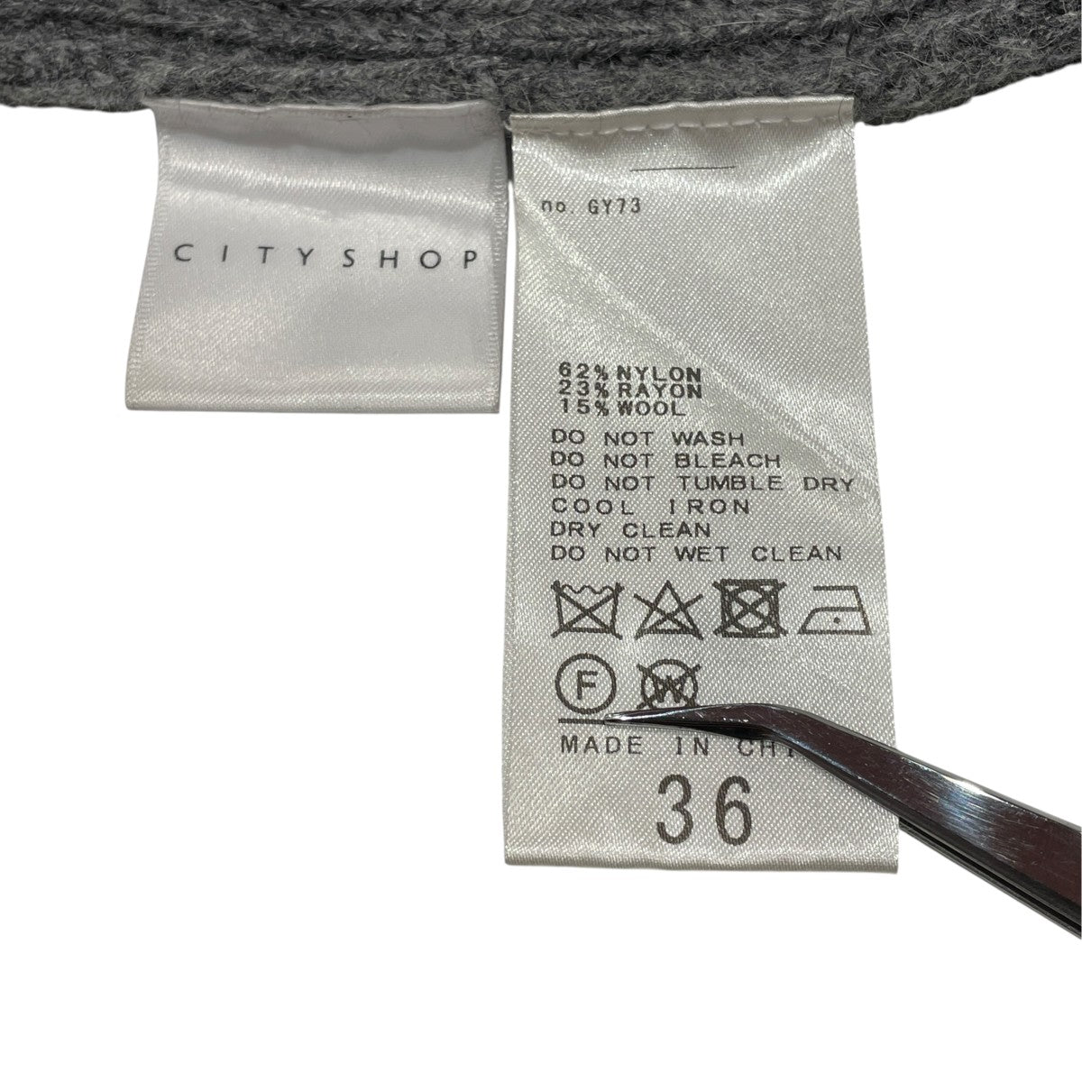 CITYSHOP 24AWZIP UP KNIT DRESSニットワンピース24040042903030 古着・中古-6枚目のアイテム画像