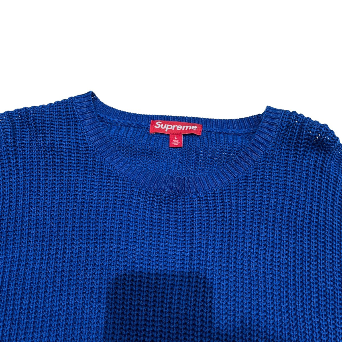23AWSMALL BOX RIBBED SWEATERメッシュニット101837