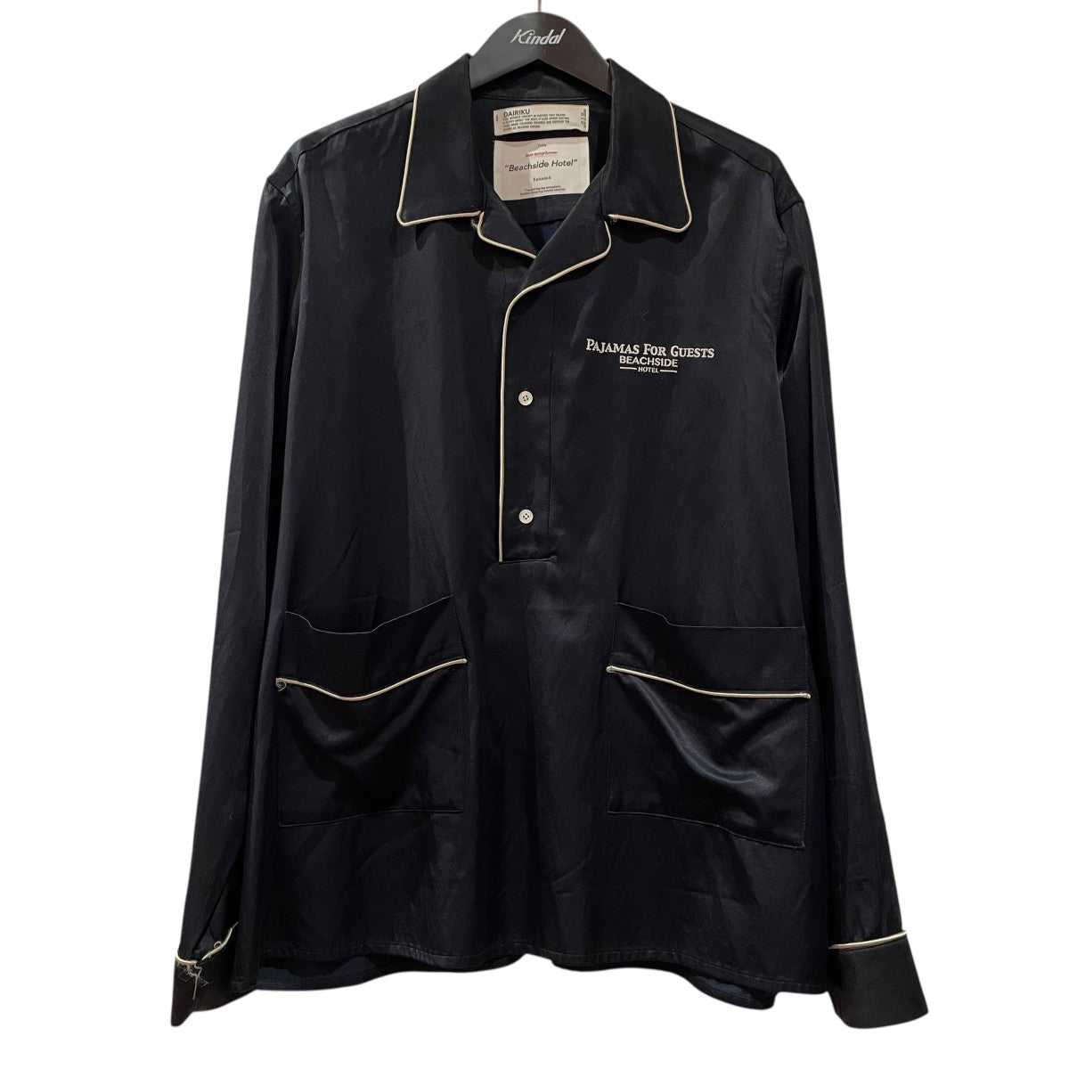 20SSPullover Pajamas Shirtハーフボタンシャツ20SS S 4