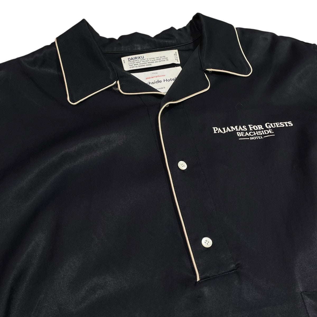 20SSPullover Pajamas Shirtハーフボタンシャツ20SS S 4